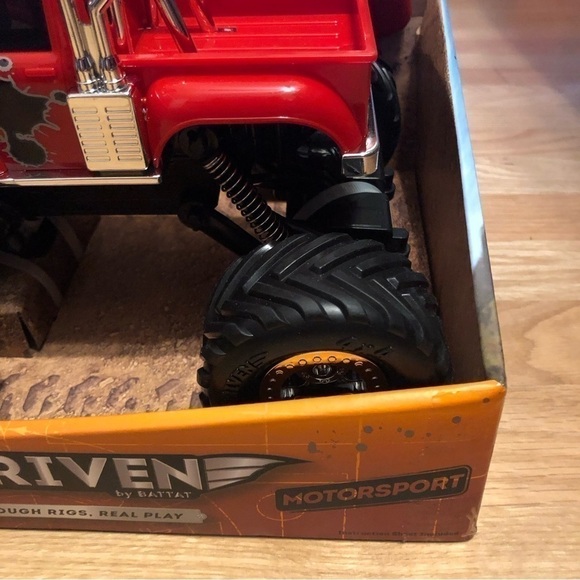 RC Monster Truck Blaze Red NEW Remote Control Car Toy Kids - Picture 3 of 7